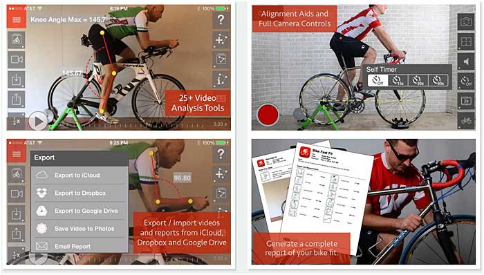 Con la App Bike Fast Fit podrás capturar clips de vídeo fácilmente con las ayudas de alineación y el control total de la cámara.