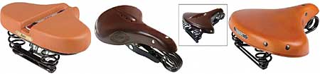 Diferentes tipos de sillines de cuero para bicicleta de la marca Lepper