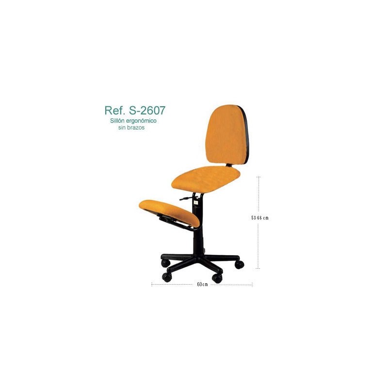 Silla ergonómica Ecopostural S2607 con ruedas