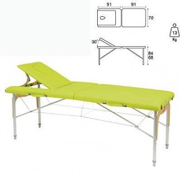 Camilla plegable mixta madera con aluminio Ecopostural C3309