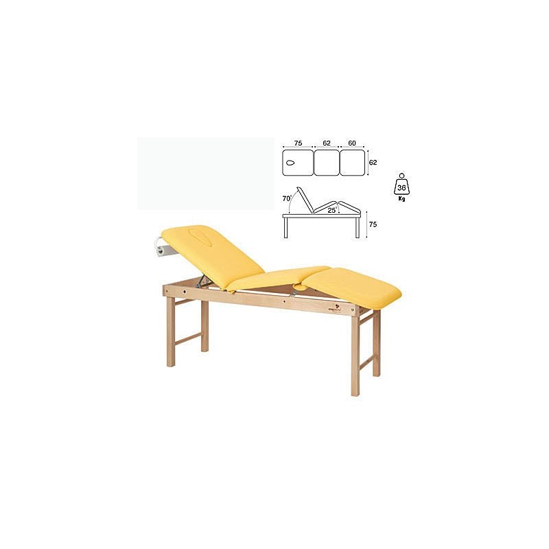 Camilla fija madera 3 cuerpos elevables altura fija C3123 Camilla fija madera 3 cuerpos elevables altura fija C3123
