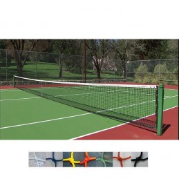 Paños de red para seguridad y protección nylon 2.4mm y malla 45x45mm, pistas tenis, padel, frontenis.