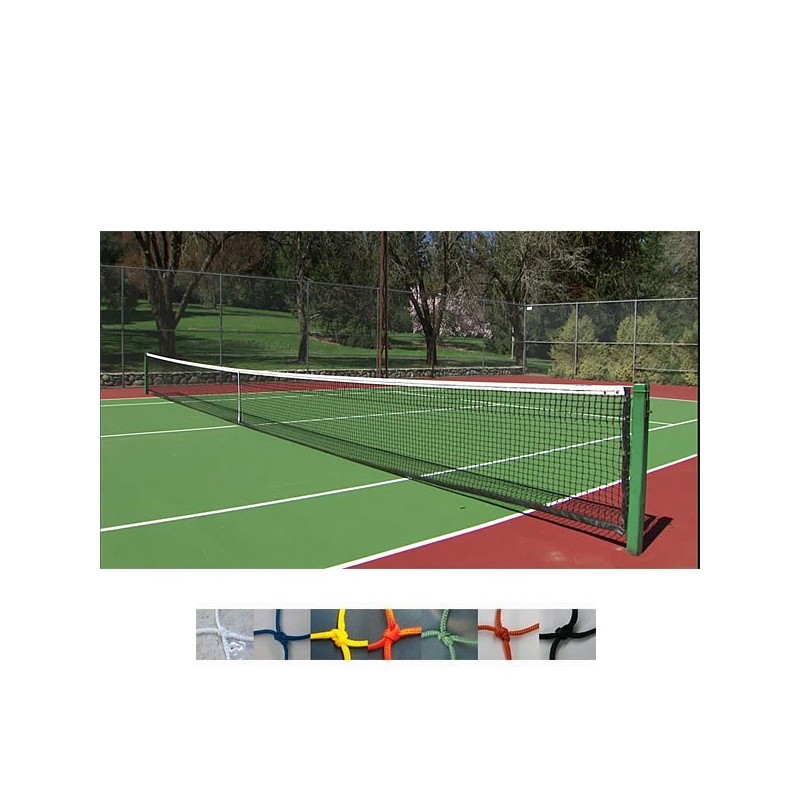 Redes de seguridad y protección para pistas tenis, padel, frontenis nylon 3mm y malla 40x40mm