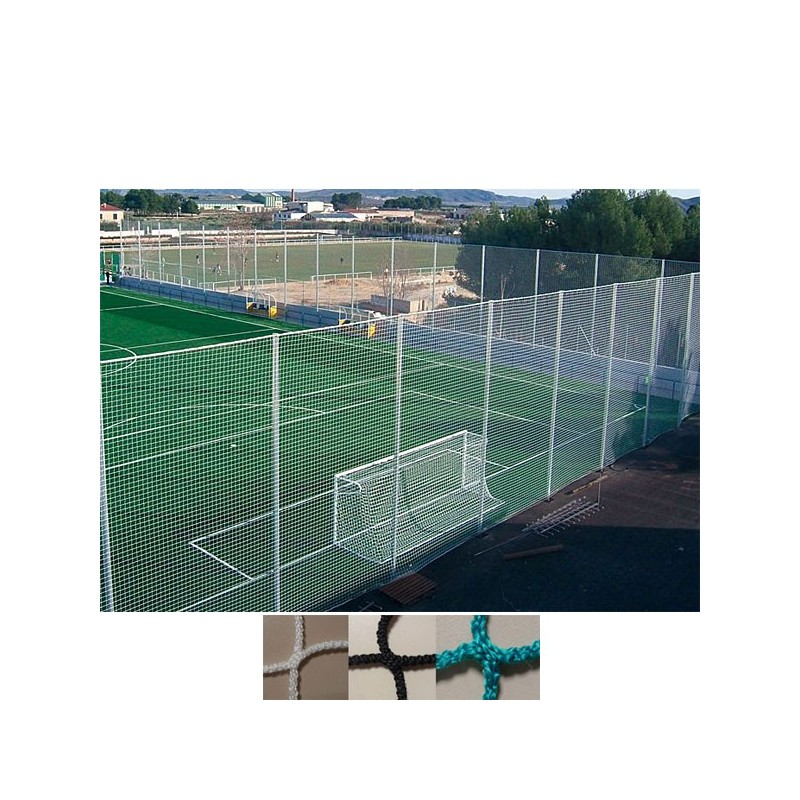 Red protección deportiva sin nudos para campos de fútbol Malla 100x100 mm hilo 4 mm