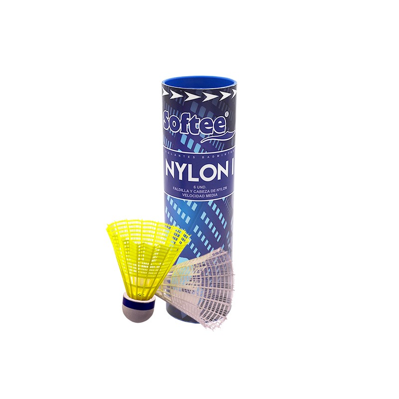 VOLANTES BADMINTON SOFTEE 'NYLON I' 6UDS VOLANTES BADMINTON SOFTEE 'NYLON I' 6UDS