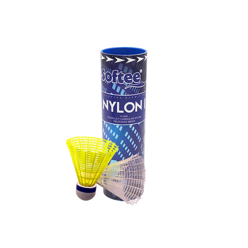 VOLANTES BADMINTON SOFTEE 'NYLON I' 6UDS