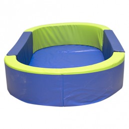 SUELO DE LONA PVC PARA PISCINA OVALADA 300X150X30 CM