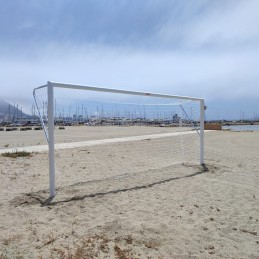 JUEGO PORTERÍAS FÚTBOL-PLAYA ALUMINIO 90 MM