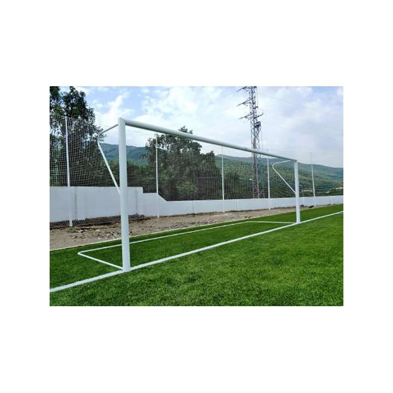 JUEGO PORTERÍAS ALUMINIO FÚTBOL 7 90 MM FIJAS