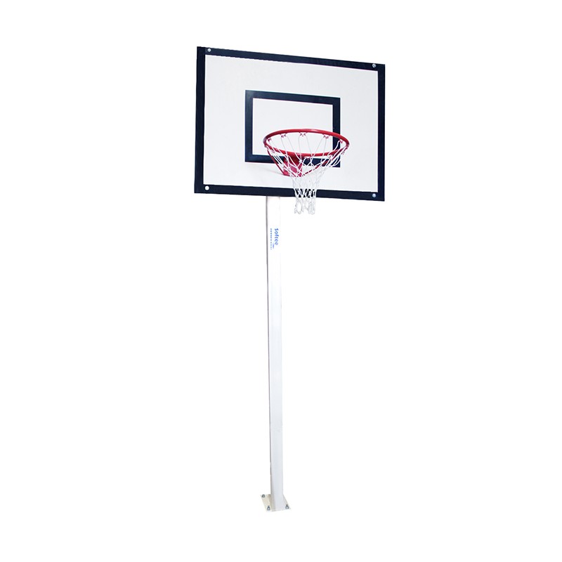 JUEGO CANASTAS MINIBASKET DELUXE MONOTUBO TUBO 100 FJAS CON BASE PARA ANCLAJE -SIN TABLERO NI ARO-