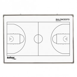 PIZARRA MAGNÉTICA CERCO DE ALUMINIO 60 X 90 CM BALONCESTO
