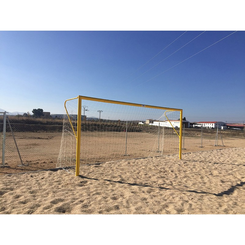 JUEGO PORTERÍAS FÚTBOL-PLAYA METALICAS 100 MM