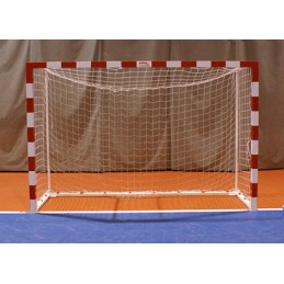 JGO PORTERÍAS F.SALA/BALONMANO METÁLICAS TRASLADABLES 80X80MM CON BASE 80X40MM