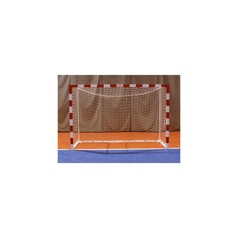 JGO PORTERÍAS F.SALA/BALONMANO METÁLICAS TRASLADABLES 80X80MM CON BASE 80X40MM