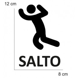 VINILO TRAINING SALTO PARA CONO (MEDIDA 12 X 8 CM) BLANCO