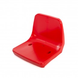 ASIENTO PVC CON RESPALDO ROJO