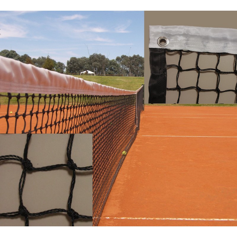 Red de tenis con cinta perimetral de PT doble de 4mm