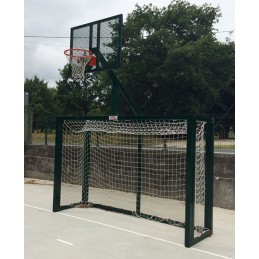 JUEGO PORTERÍAS F.SALA/BALONMANO - CANASTA BASKET VERDE