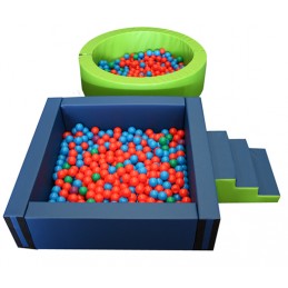 PISCINA OVALADA PLUS LLENADO PELOTAS, 300 X 150 X 40 CM ALTO X 15 CM ANCHO (TRANSFORMABLE EN DOS)