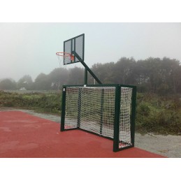 JUEGO PORTERÍAS F.SALA/BALONMANO - CANASTA BASKET VERDE