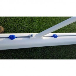 JUEGO PORTERÍAS ALUMINIO FÚTBOL 7  90 MM FIJAS