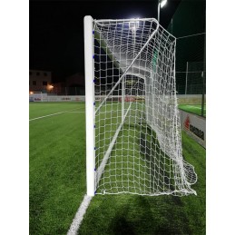 JUEGO PORTERÍAS ALUMINIO FÚTBOL 11  120X100 MM FIJAS