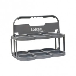 Portabotellas plegable deluxe  para 6 botellas