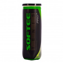 Bote 3 pelotas tenis softee pro