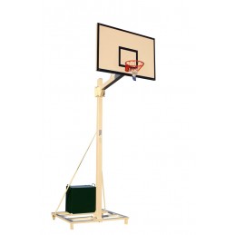 Juego canastas baloncesto deluxe monotubo tubo 100 trasladable 2 ruedas con carro  -sin tablero, aro