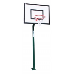 JGO CANASTAS MINIBASKET MONOTUBULAR FIJA -SIN TABLERO NI ARO- CON BASE PARA ANCLAJE USO PARTICULAR