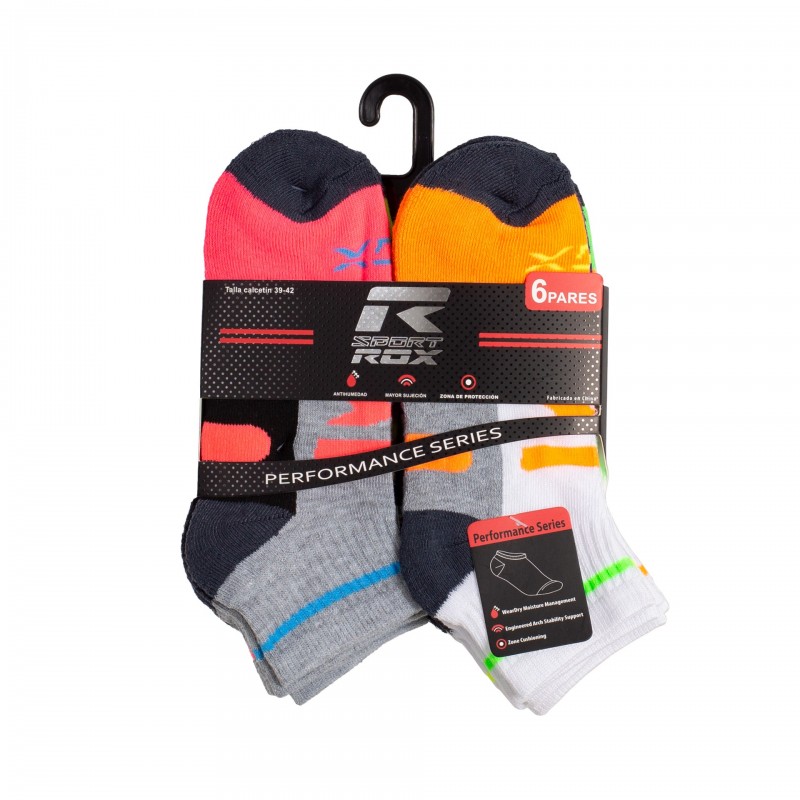 PACK 6 PARES CALCETINES ROX R-SIROCO PACK 6 PARES CALCETINES ROX R-SIROCO