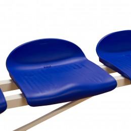 Banco metalico con asientos pvc-5 plazas-
