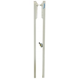 JUEGO POSTES VOLEÍBOL FIJOS DE ALUMINIO SECCION CUADRADA 80 X 80MM