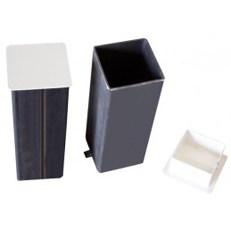 Juego postes voleíbol fijos de aluminio seccion cuadrada 80 x 80mm
