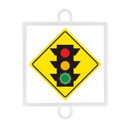 Panel de señalización tráfico de advertencia nº 3 (semáforo verde)