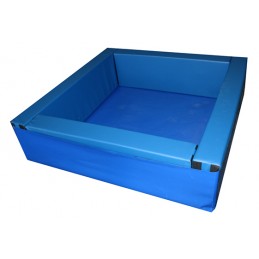 Piscina cuadrada llenado pelotas, 150 x 150 x 40 cm alto x 15 cm ancho