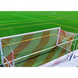 Juego redes futbol 7 4 mm polipropileno malla 120 tipo cajón bicolor