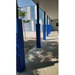 Proteccion columna cuadrada o rectangular deluxe 1,5 mt altura grosor 7 cm -metro lineal-