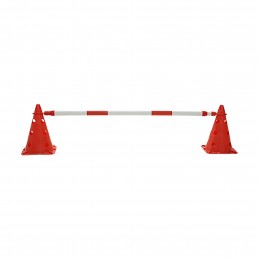 Pica para valla extensible rojo/blanco