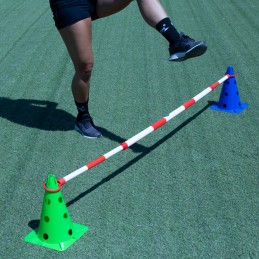 Pica para valla extensible rojo/blanco