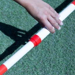 Pica para valla extensible rojo/blanco