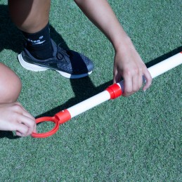 Pica para valla extensible rojo/blanco