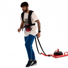 Trineo entrenamiento para discos olímpicos