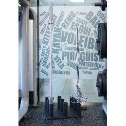 Soporte vertical barras olimpicas softee 50mm.