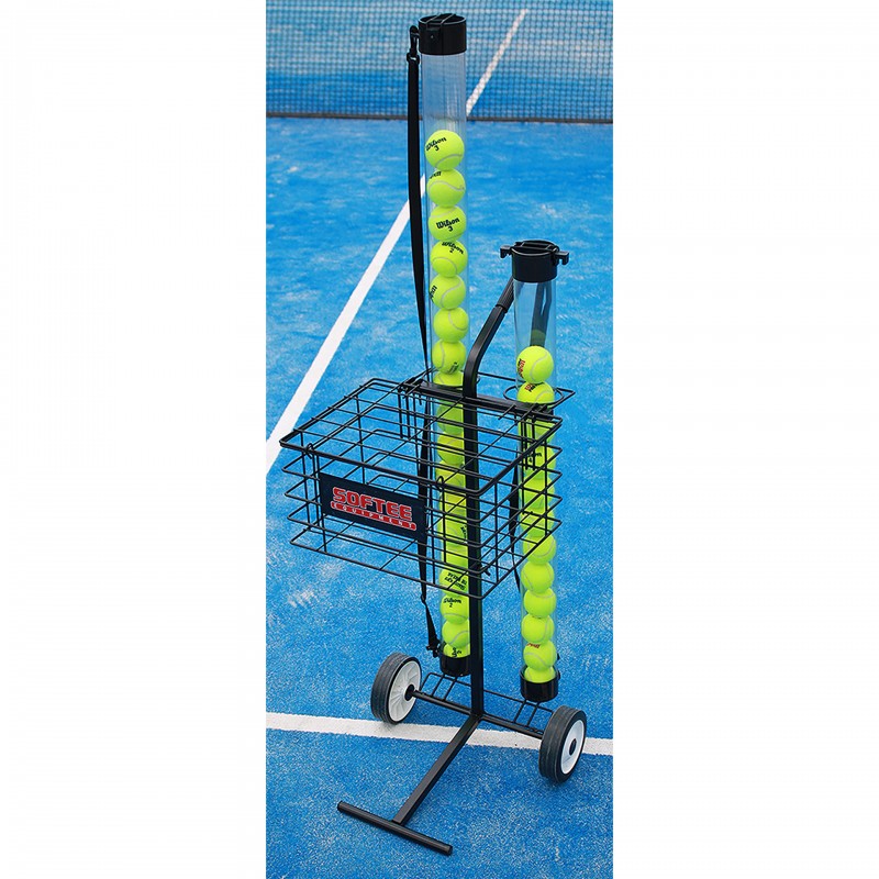 Carro portapelotas tenis / pádel 80 pelotas softee 