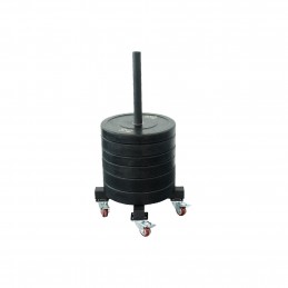 Soporte discos olímpicos wheel