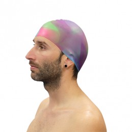 Lote 10 gorros natación silicona multicolor surtido