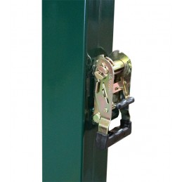 Juego postes voleibol metalicos cuadrados 80 x 80 mm trasladables