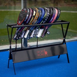 Soporte para palas de pádel