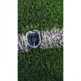 Juego porterías aluminio fútbol 7 90 mm fijas